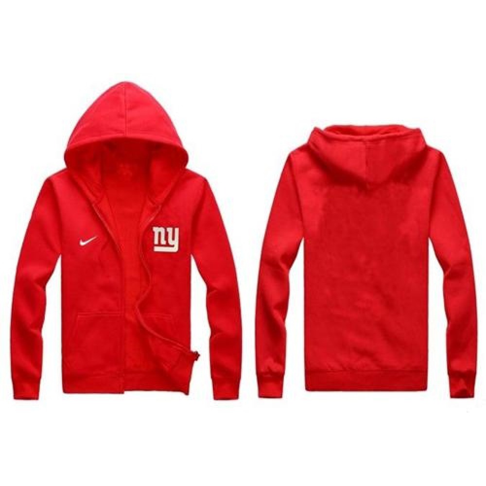 New York Giants Authentic Logo Hoodie Red