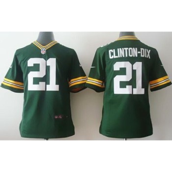Packers #21 Ha Ha Clinton-Dix Green Team Color Youth Stitched NFL Elite Jersey