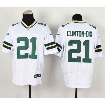 Packers #21 Ha Ha Clinton-Dix White Men's Stitched NFL Elite Jersey Packers #21 Ha Ha Clinton-Dix White Men's Stitched NFL Elite Jersey