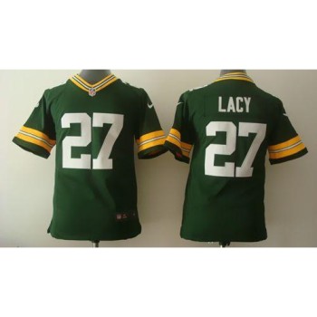 Packers #27 Eddie Lacy Green Team Color Youth Stitched NFL Elite Jersey