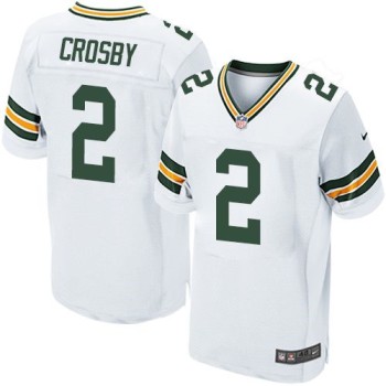 Packers #2 Mason Crosby White Men's Stitched NFL Elite Jersey Packers #2 Mason Crosby White Men's Stitched NFL Elite Jersey