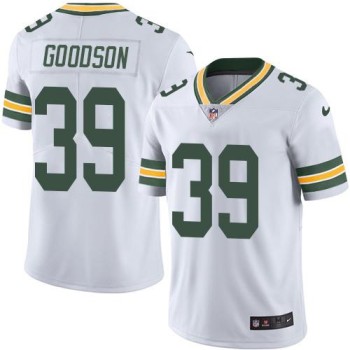 Packers #39 Demetri Goodson White Men's Stitched NFL Limited Rush Jersey Packers #39 Demetri Goodson White Men's Stitched NFL Limited Rush Jersey