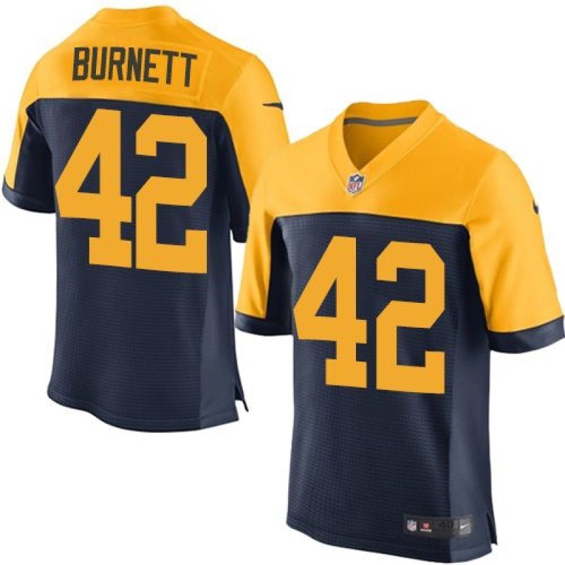 Nike Packers #42 Morgan Burnett Navy Blue Alternate Men's Stitched NFL New Elite Jersey Nike Packers #42 Morgan Burnett Navy Blue Alternate Men's Stitched NFL New Elite Jersey