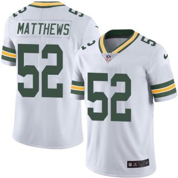 Packers #52 Clay Matthews White Youth Stitched NFL Limited Rush Jersey