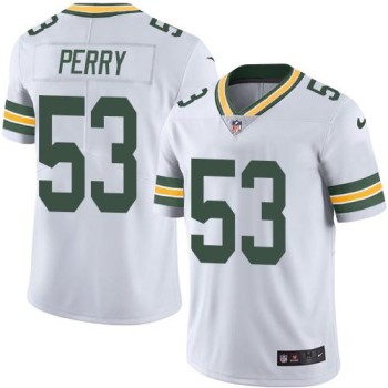 Packers #53 Nick Perry White Men's Stitched NFL Limited Rush Jersey Packers #53 Nick Perry White Men's Stitched NFL Limited Rush Jersey