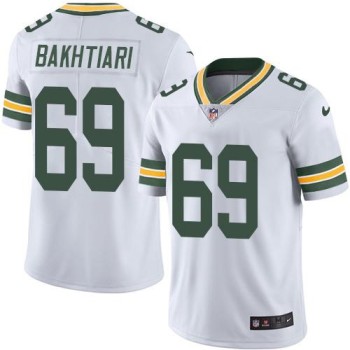 Packers #69 David Bakhtiari White Men's Stitched NFL Limited Rush Jersey Packers #69 David Bakhtiari White Men's Stitched NFL Limited Rush Jersey