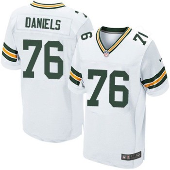 Packers #76 Mike Daniels White Men's Stitched NFL Elite Jersey Packers #76 Mike Daniels White Men's Stitched NFL Elite Jersey