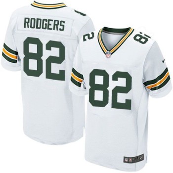 Packers #82 Richard Rodgers White Men's Stitched NFL Elite Jersey Packers #82 Richard Rodgers White Men's Stitched NFL Elite Jersey
