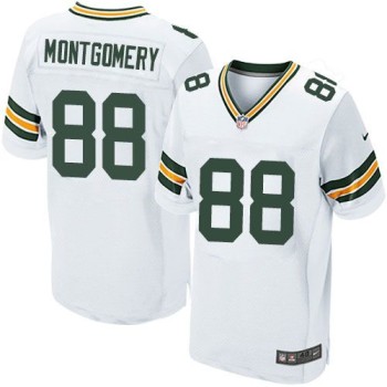 Packers #88 Ty Montgomery White Men's Stitched NFL Elite Jersey Packers #88 Ty Montgomery White Men's Stitched NFL Elite Jersey