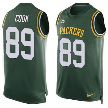 Packers #89 Jared Cook Green Team Color Men's Stitched NFL Limited Tank Top Jersey Packers #89 Jared Cook Green Team Color Men's Stitched NFL Limited Tank Top Jersey