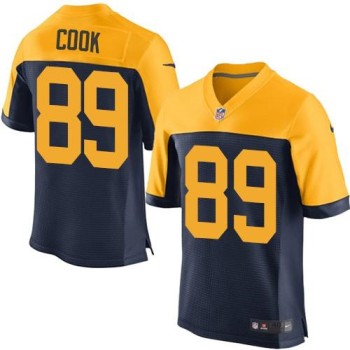 Packers #89 Jared Cook Navy Blue Alternate Men's Stitched NFL New Elite Jersey