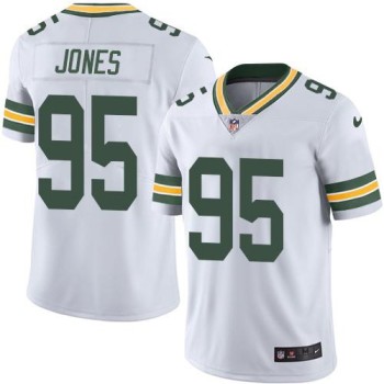 Packers #95 Datone Jones White Men's Stitched NFL Limited Rush Jersey Packers #95 Datone Jones White Men's Stitched NFL Limited Rush Jersey