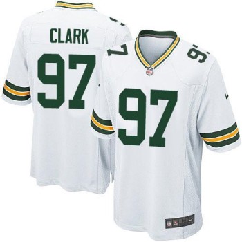 Packers #97 Kenny Clark White Youth Stitched NFL Elite Jersey