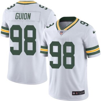 Packers #98 Letroy Guion White Men's Stitched NFL Limited Rush Jersey Packers #98 Letroy Guion White Men's Stitched NFL Limited Rush Jersey