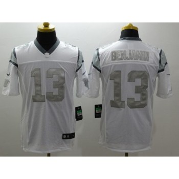 Panthers #13 Kelvin Benjamin White Men's Stitched NFL Limited Platinum Jersey Panthers #13 Kelvin Benjamin White Men's Stitched NFL Limited Platinum Jersey