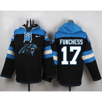 Panthers #17 Devin Funchess Black Player Pullover NFL Hoodie Panthers #17 Devin Funchess Black Player Pullover NFL Hoodie