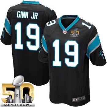 Panthers #19 Ted Ginn Jr Black Team Color Super Bowl 50 Youth Stitched NFL Elite Jersey Panthers #19 Ted Ginn Jr Black Team Color Super Bowl 50 Youth Stitched NFL Elite Jersey