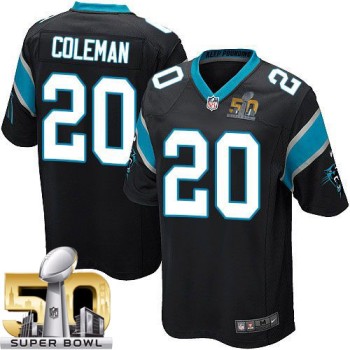 Panthers #20 Kurt Coleman Black Team Color Super Bowl 50 Youth Stitched NFL Elite Jersey Panthers #20 Kurt Coleman Black Team Color Super Bowl 50 Youth Stitched NFL Elite Jersey
