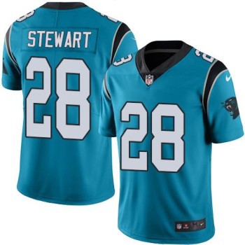 Panthers #28 Jonathan Stewart Blue Men's Stitched NFL Limited Rush Jersey Panthers #28 Jonathan Stewart Blue Men's Stitched NFL Limited Rush Jersey