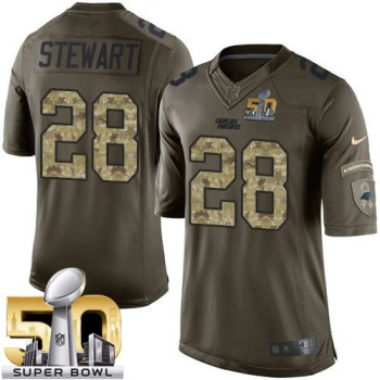 Panthers #28 Jonathan Stewart Green Super Bowl 50 Youth Stitched NFL Limited Salute to Service Jersey Panthers #28 Jonathan Stewart Green Super Bowl 50 Youth Stitched NFL Limited Salute to Service Jersey