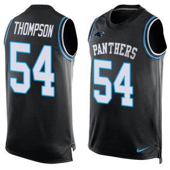 Panthers #54 Shaq Thompson Black Team Color Men's Stitched NFL Limited Tank Top Jersey Panthers #54 Shaq Thompson Black Team Color Men's Stitched NFL Limited Tank Top Jersey