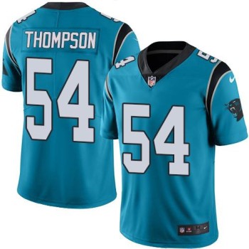 Panthers #54 Shaq Thompson Blue Men's Stitched NFL Limited Rush Jersey Panthers #54 Shaq Thompson Blue Men's Stitched NFL Limited Rush Jersey