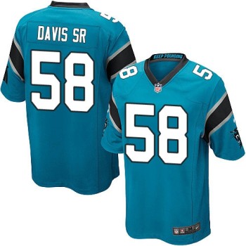 Panthers #58 Thomas Davis Sr Blue Alternate Youth Stitched NFL Elite Jersey Panthers #58 Thomas Davis Sr Blue Alternate Youth Stitched NFL Elite Jersey
