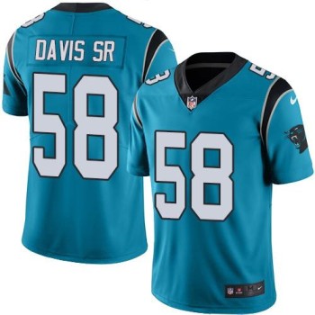 Panthers #58 Thomas Davis Sr Blue Youth Stitched NFL Limited Rush Jersey Panthers #58 Thomas Davis Sr Blue Youth Stitched NFL Limited Rush Jersey