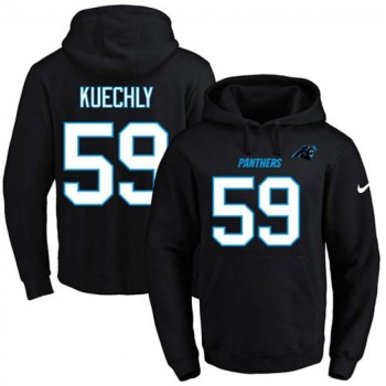 Panthers #59 Luke Kuechly Black Name & Number Pullover NFL Hoodie Panthers #59 Luke Kuechly Black Name & Number Pullover NFL Hoodie