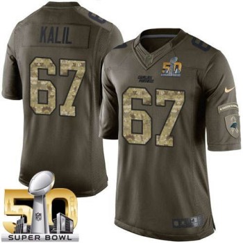 Panthers #67 Ryan Kalil Green Super Bowl 50 Youth Stitched NFL Limited Salute to Service Jersey Panthers #67 Ryan Kalil Green Super Bowl 50 Youth Stitched NFL Limited Salute to Service Jersey