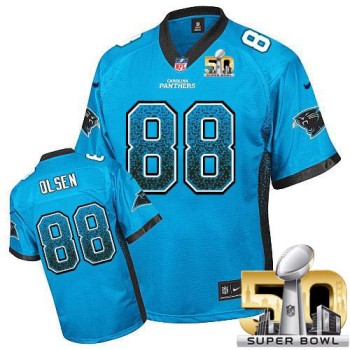 Panthers #88 Greg Olsen Blue Alternate Super Bowl 50 Youth Stitched NFL Elite Drift Fashion Jersey Panthers #88 Greg Olsen Blue Alternate Super Bowl 50 Youth Stitched NFL Elite Drift Fashion Jersey