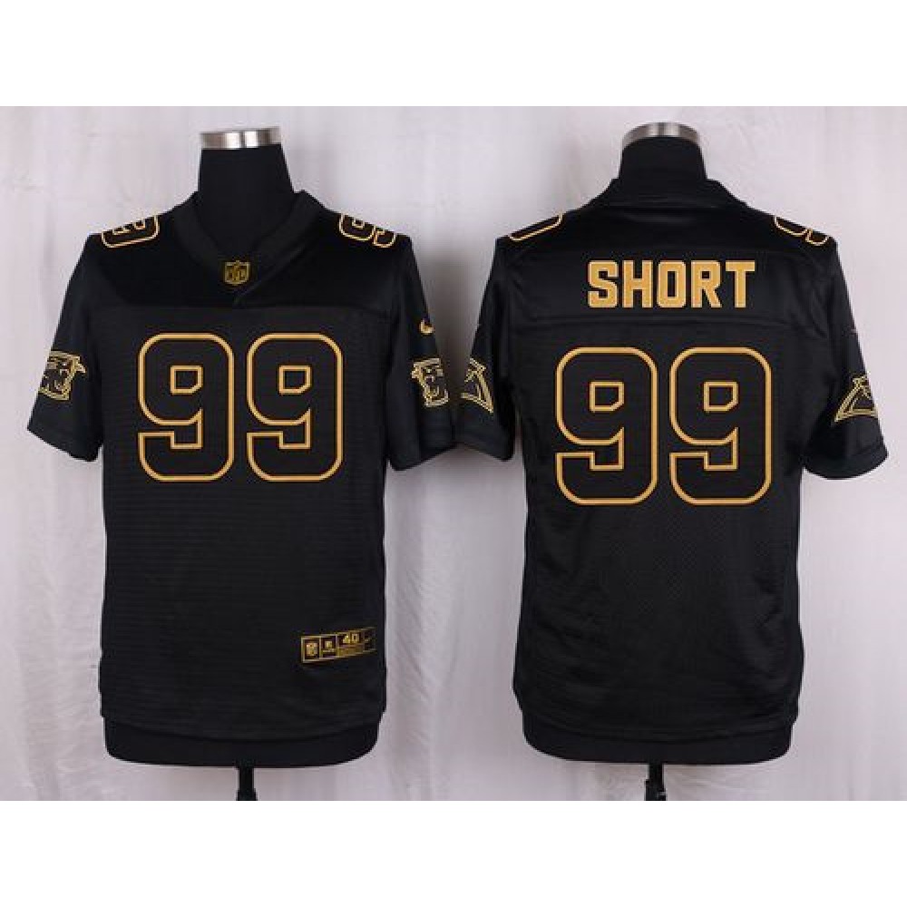 Panthers #99 Kawann Short Black Men's Stitched NFL Elite Pro Line Gold Collection Jersey