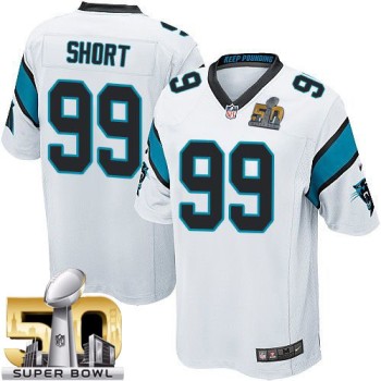 Panthers #99 Kawann Short White Super Bowl 50 Youth Stitched NFL Elite Jersey Panthers #99 Kawann Short White Super Bowl 50 Youth Stitched NFL Elite Jersey