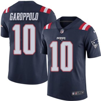 Patriots #10 Jimmy Garoppolo Navy Blue Men's Stitched NFL Limited Rush Jersey Patriots #10 Jimmy Garoppolo Navy Blue Men's Stitched NFL Limited Rush Jersey