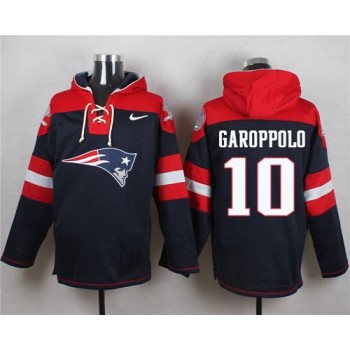 Patriots #10 Jimmy Garoppolo Navy Blue Player Pullover NFL Hoodie Patriots #10 Jimmy Garoppolo Navy Blue Player Pullover NFL Hoodie