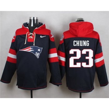 Patriots #23 Patrick Chung Navy Blue Player Pullover NFL Hoodie Patriots #23 Patrick Chung Navy Blue Player Pullover NFL Hoodie