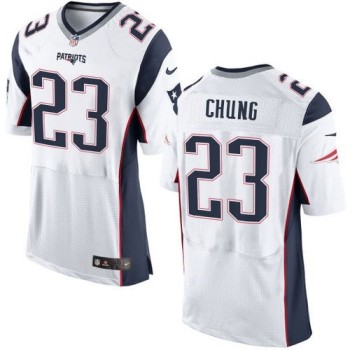 Patriots #23 Patrick Chung White Men's Stitched NFL New Elite Jersey Patriots #23 Patrick Chung White Men's Stitched NFL New Elite Jersey