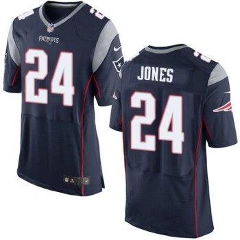 Patriots #24 Cyrus Jones Navy Blue Team Color Men's Stitched NFL New Elite Jersey Patriots #24 Cyrus Jones Navy Blue Team Color Men's Stitched NFL New Elite Jersey