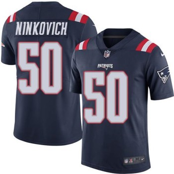 Patriots #50 Rob Ninkovich Navy Blue Men's Stitched NFL Limited Rush Jersey Patriots #50 Rob Ninkovich Navy Blue Men's Stitched NFL Limited Rush Jersey