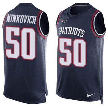 Patriots #50 Rob Ninkovich Navy Blue Team Color Men's Stitched NFL Limited Tank Top Jersey Patriots #50 Rob Ninkovich Navy Blue Team Color Men's Stitched NFL Limited Tank Top Jersey