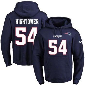 Patriots #54 Dont'a Hightower Navy Blue Name & Number Pullover NFL Hoodie Patriots #54 Dont'a Hightower Navy Blue Name & Number Pullover NFL Hoodie