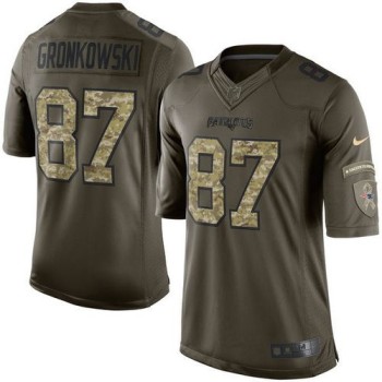 Patriots #87 Rob Gronkowski Green Youth Stitched NFL Limited Salute to Service Jersey Patriots #87 Rob Gronkowski Green Youth Stitched NFL Limited Salute to Service Jersey