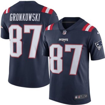 Patriots #87 Rob Gronkowski Navy Blue Men's Stitched NFL Limited Rush Jersey Patriots #87 Rob Gronkowski Navy Blue Men's Stitched NFL Limited Rush Jersey