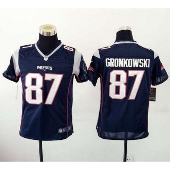 Patriots #87 Rob Gronkowski Navy Blue Team Color Youth Stitched NFL New Elite Jersey Patriots #87 Rob Gronkowski Navy Blue Team Color Youth Stitched NFL New Elite Jersey