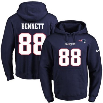 Patriots #88 Martellus Bennett Navy Blue Name & Number Pullover NFL Hoodie Patriots #88 Martellus Bennett Navy Blue Name & Number Pullover NFL Hoodie