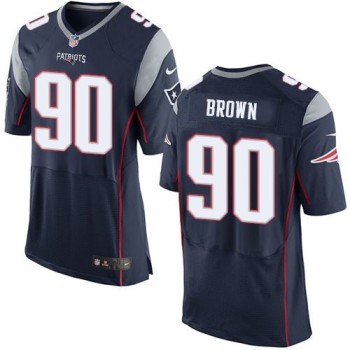 Patriots #90 Malcom Brown Navy Blue Team Color Men's Stitched NFL New Elite Jersey Patriots #90 Malcom Brown Navy Blue Team Color Men's Stitched NFL New Elite Jersey