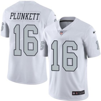 Raiders #16 Jim Plunkett White Youth Stitched NFL Limited Rush Jersey Raiders #16 Jim Plunkett White Youth Stitched NFL Limited Rush Jersey