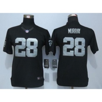 Raiders #28 Latavius Murray Black Team Color Youth Stitched NFL Limited Jersey