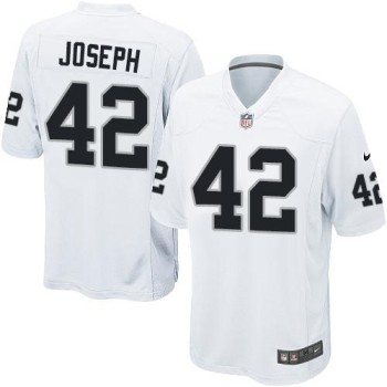 Raiders #42 Karl Joseph White Youth Stitched NFL Elite Jersey Raiders #42 Karl Joseph White Youth Stitched NFL Elite Jersey