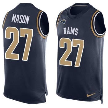 Rams #27 Tre Mason Navy Blue Team Color Men's Stitched NFL Limited Tank Top Jersey Rams #27 Tre Mason Navy Blue Team Color Men's Stitched NFL Limited Tank Top Jersey